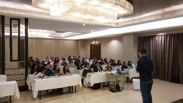 Angel Secerio speaking at PICC